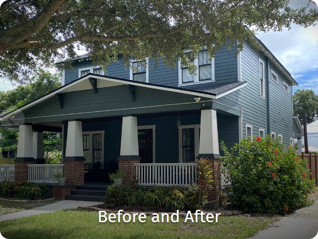 Before and After of Tampa Painting Projects
